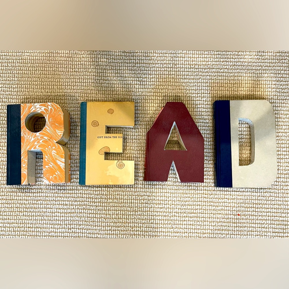 BEST unique gift for the holidays! Books designed & cut to spell READ.